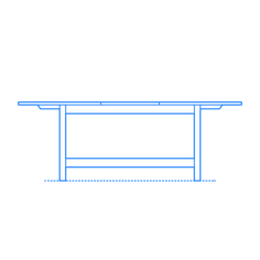 Furniture Dining Tables Ikea Norden Extendable Table Stencil Svg Design File, Free Vectors File